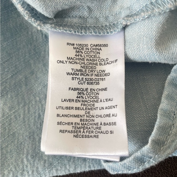 NWT Soft Joie Kunala Chambray Dress Size Medium - Picture 10 of 10